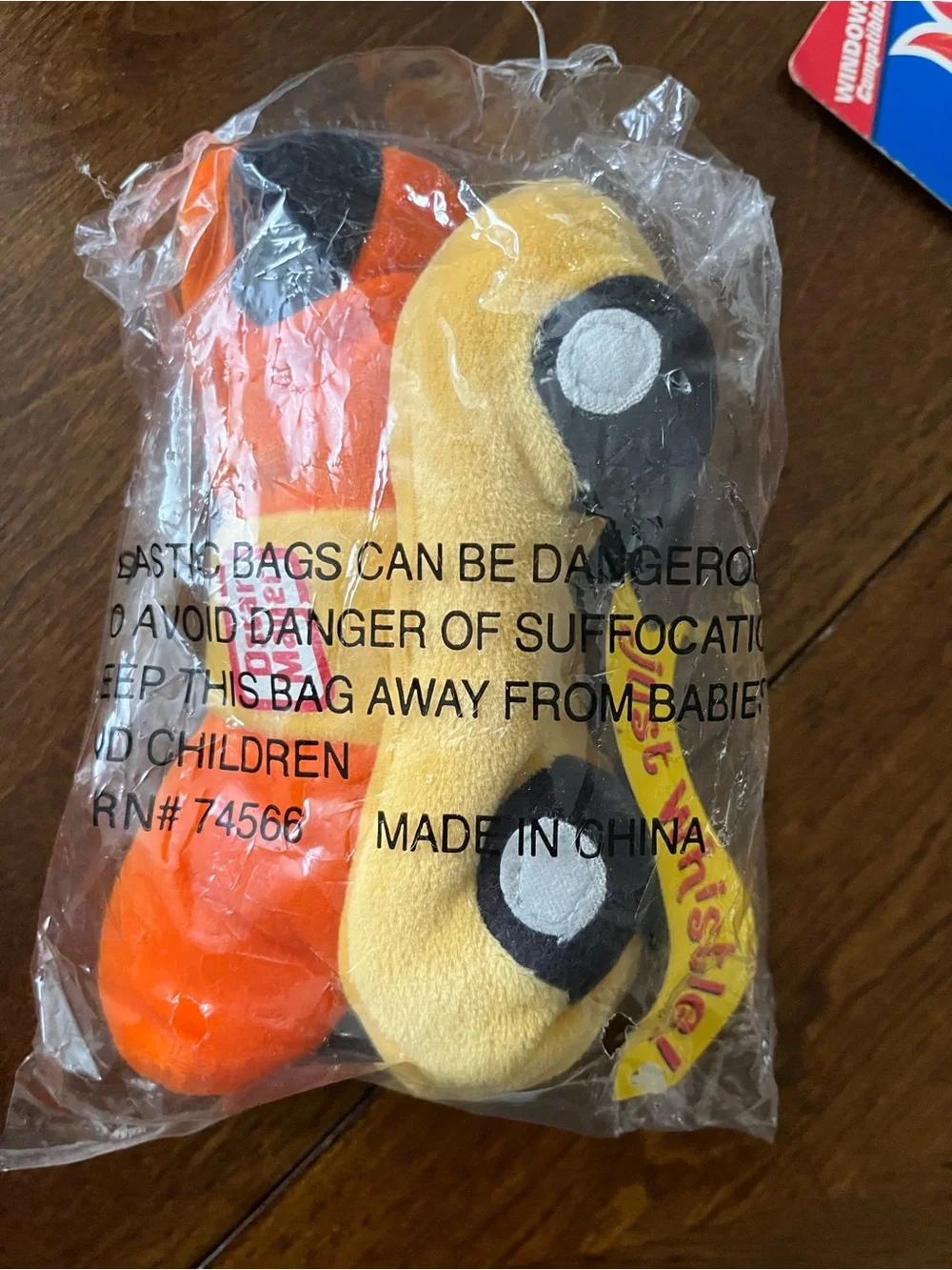 Plush Toy Car Pair in Orange and Yellow - Kids Vehicles